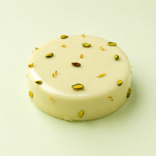 Entremets pistache fleur d'oranger