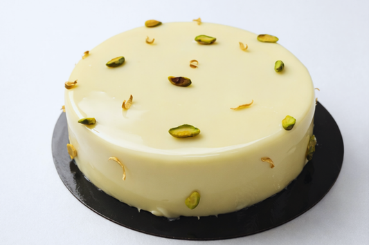 Entremets pistache fleur d'oranger